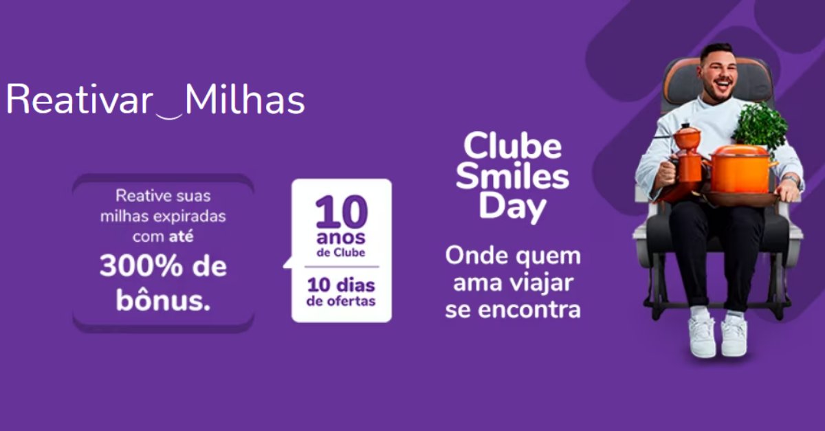 Reativação de Milhas Smiles